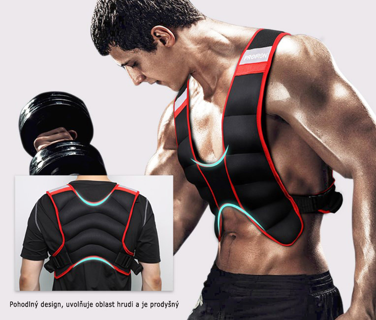 Zátěžová vesta PROIRON 5 kg