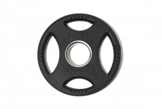Olympijský disk IRONLIFE Premium Rubber 1,25 kg, otvor 50 mm, čierny