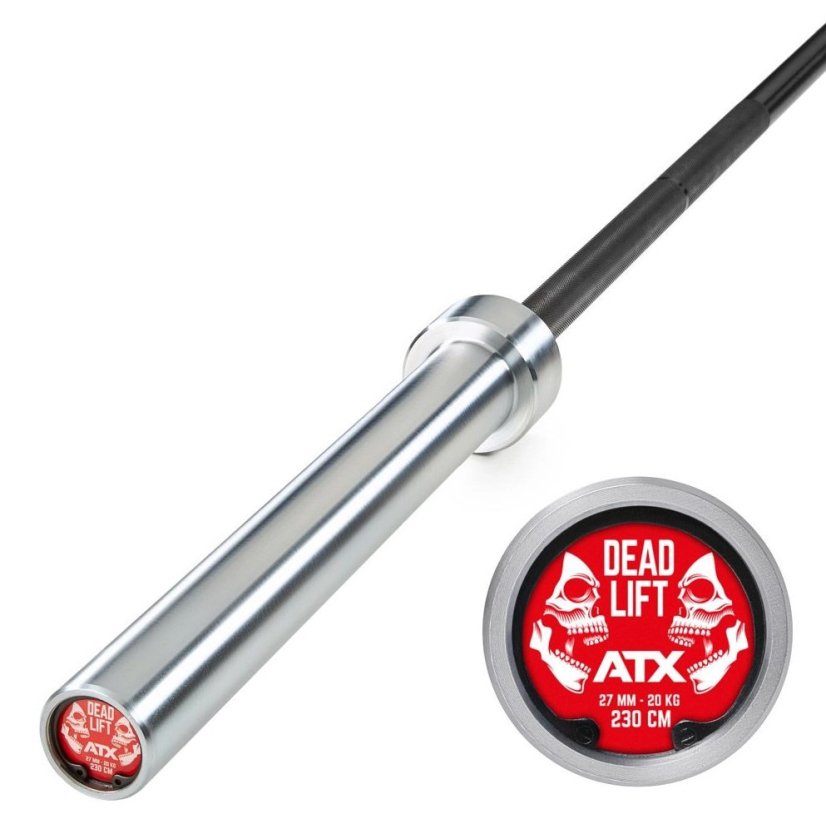 Olympijská tyč ATX LINE Special Deadlift Bar, dlouhá, 2300/50 mm, 27 mm