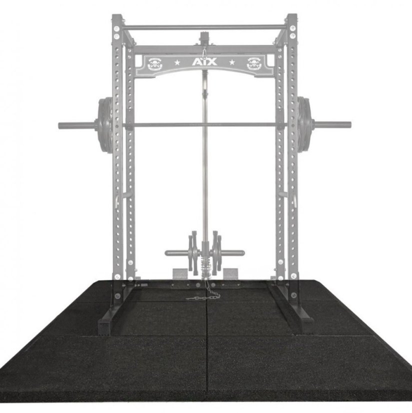 Vzpěračská gumová platforma 2 x 3 m, tloušťka 30 mm, BLACK