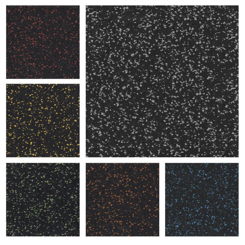 Podlaha SPORTEC COLOR 10 mm s 15 % žíhaním - Varianta: SPORTEC; Color 15% EPDM, 10 mm, žlutá