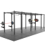 Functional Rigs voľne stojace ATX LADDER - Varianta: Functional Rigs volně stojící ATX LADDER2, 2 sektory, výška 271cm