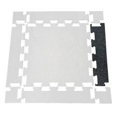 EWMAT; Náběh k podlaze, tl. 15 mm, 10% EPDM, zkosená strana, šedá BORDER RAL 9010