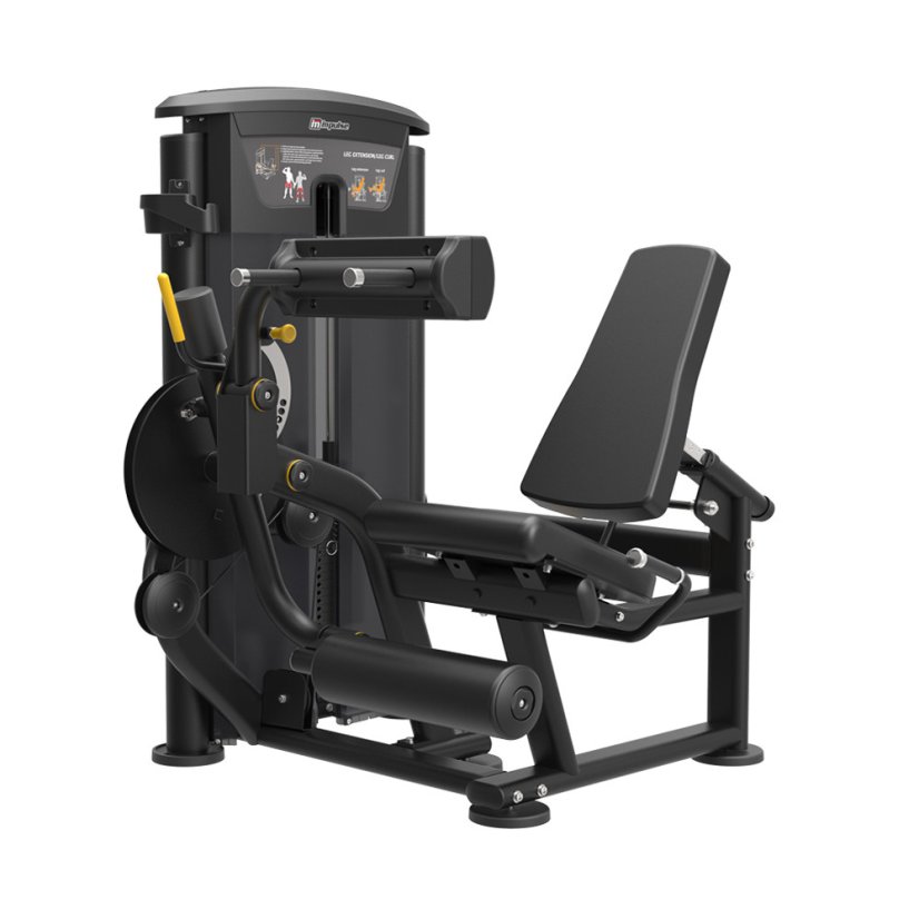 Posilovací stroj IMPULSE Dual Leg Extension/Leg Curl - černý rám + černé čalounění Posilovací stroj IMPULSE Dual Leg Extension/Leg Curl - černý rám + černé čalounění
