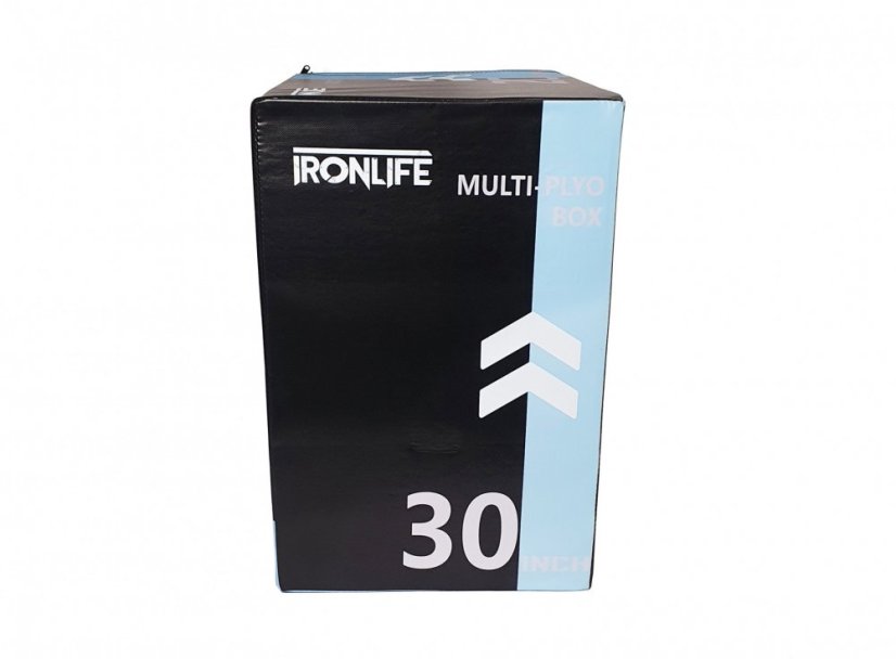 Plyometrický penový blok IRONLIFE Soft Plyo Box 75 x 60 x 50 cm, čierny