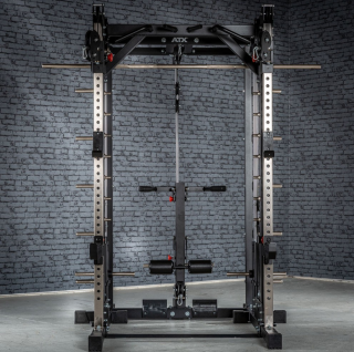 Smith Cable Rack 760 ATX with upper and lower pulley and disc spikes