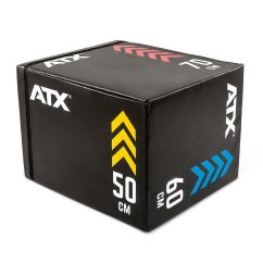 Plyometrický penový blok ATX Soft PlyoBox 50 x 60 x 70 cm na funkčný tréning