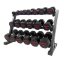 Sada pogumovaných činiek PROIRON 3 - 28 kg (10 párov + stojan Long)