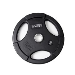 Olympic rubberized disc IRONLIFE Deluxe 20 kg