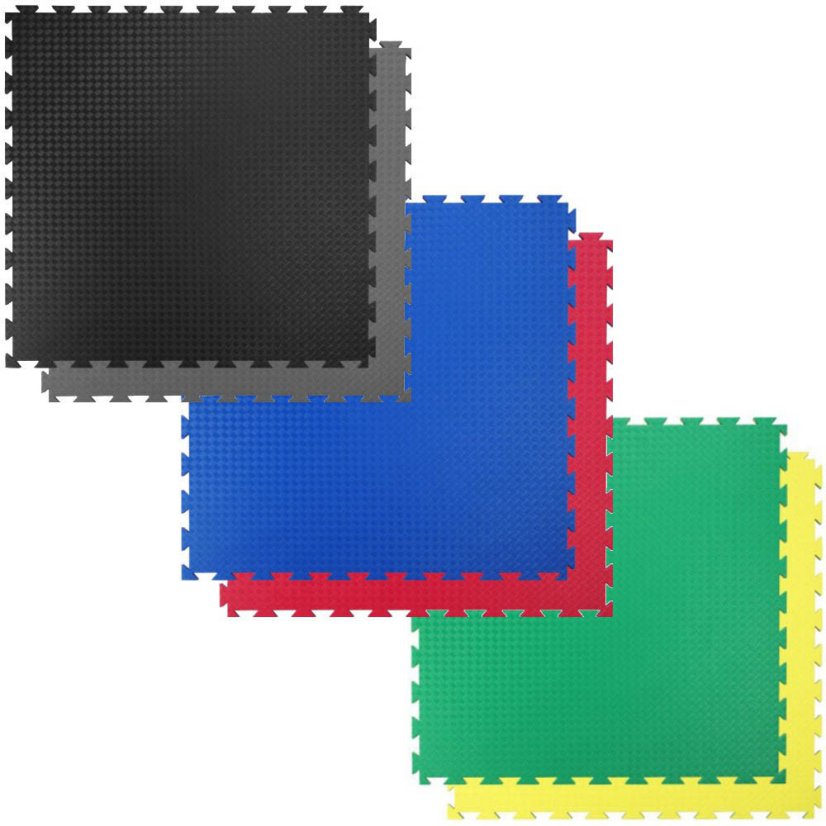 Podlaha TRENDY Tatami Standard 20 mm (tvrdost 35-40%) - Varianta: Podlaha Tatami Competition Profi 20 mm (tvrdost 35 - 40%), zeleno-žluté