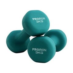 Jednoruční činky PROIRON Neoprene Dumbell 2 x 3 kg - LIGHT BLUE