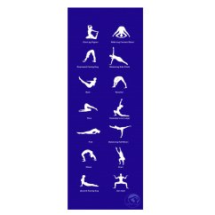 Podložka na jógu TRENDY JogaMat HOME 180 x 60 x 0,5 cm, modrá