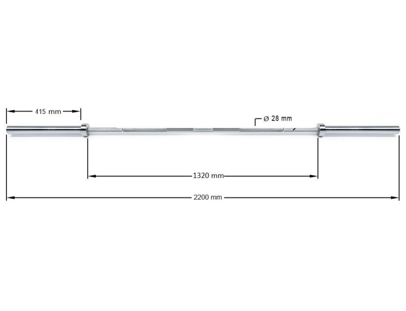 IRONLIFE Pro Lifting Bar 2200/50 mm