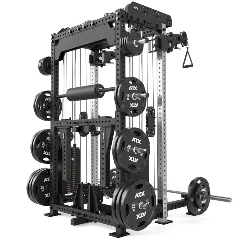 Posilovací stojan ATX LINE; Multi Pull Half Rack 2.0, závaží (2 x 110 kg)