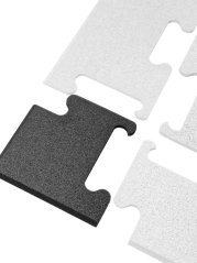 EWMAT; Roh k podlaze, tl. 10 mm, zkosená strana, BLACK