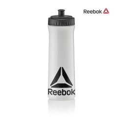 Láhev na pití REEBOK 750 ml, čirá/černá