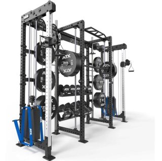 Posilovací konstrukce ATX® Cable Cross Rack s protisměrnými kladkami, 2 × 90 kg závaží, výška 220 cm