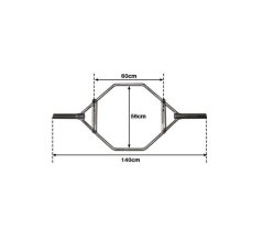 Hex Bar ATX LINE 1400/50 mm, černá - 2.JAKOST