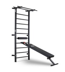 ATX LINE Wall Bar Gym Žebřina s hrazdou a posilovací lavice šikmá