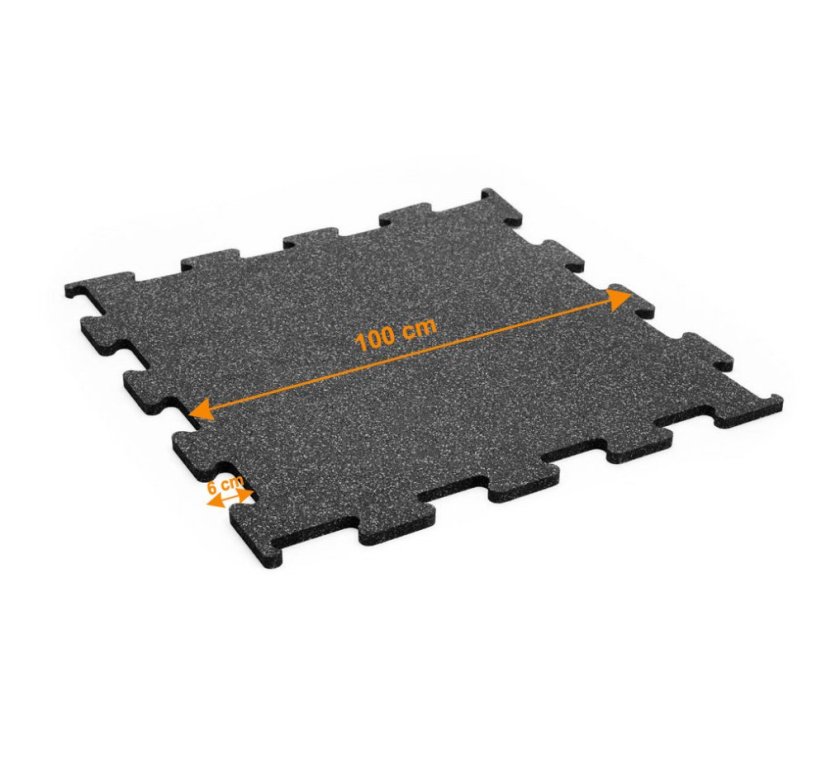 Sportovní podlaha EWMAT puzzle MAT, 10 mm, 10% EPDM - Varianta: Sportovní podlaha EWMAT puzzle, tl. 10 mm, 10% EPDM, Zelená, RAL 6017