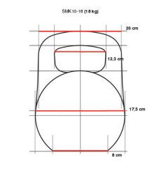 Uretánová činka IRONLIFE 18 kg