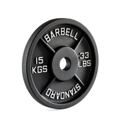 ATX LINE; Kotouč litina Standard Barbell 15 kg, střed 50 mm