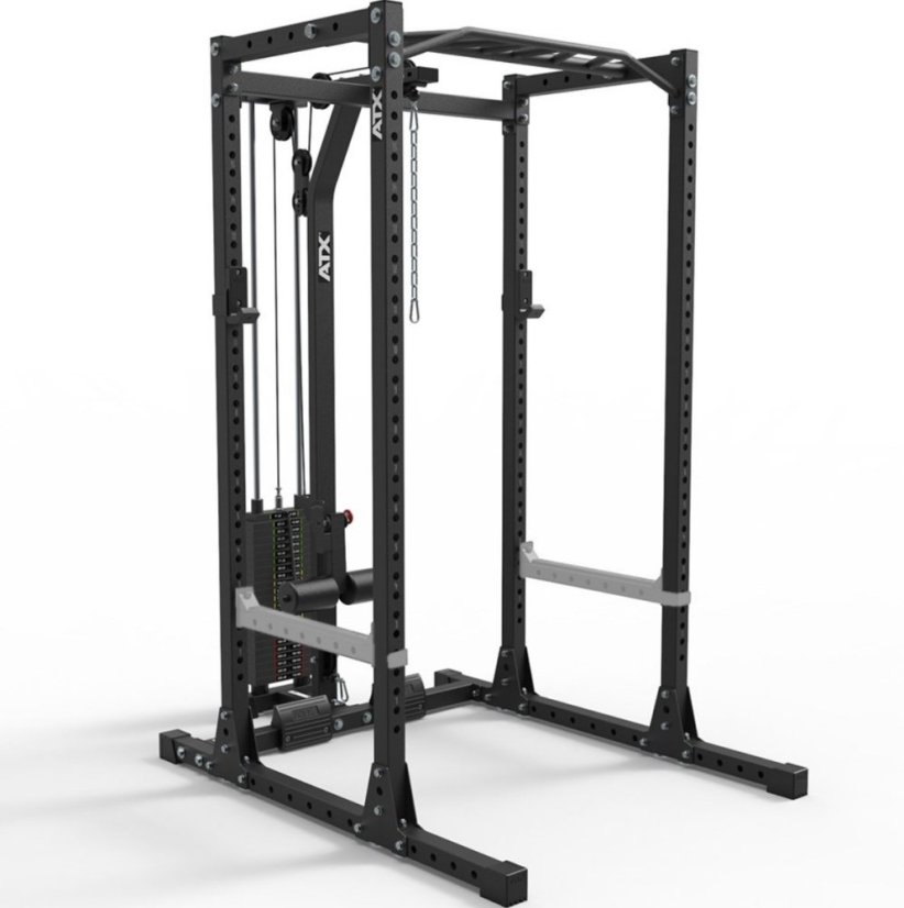 Power Rack 650 ATX s horní/spodní kladkou a cihličkami 115 kg, výška 216 cm