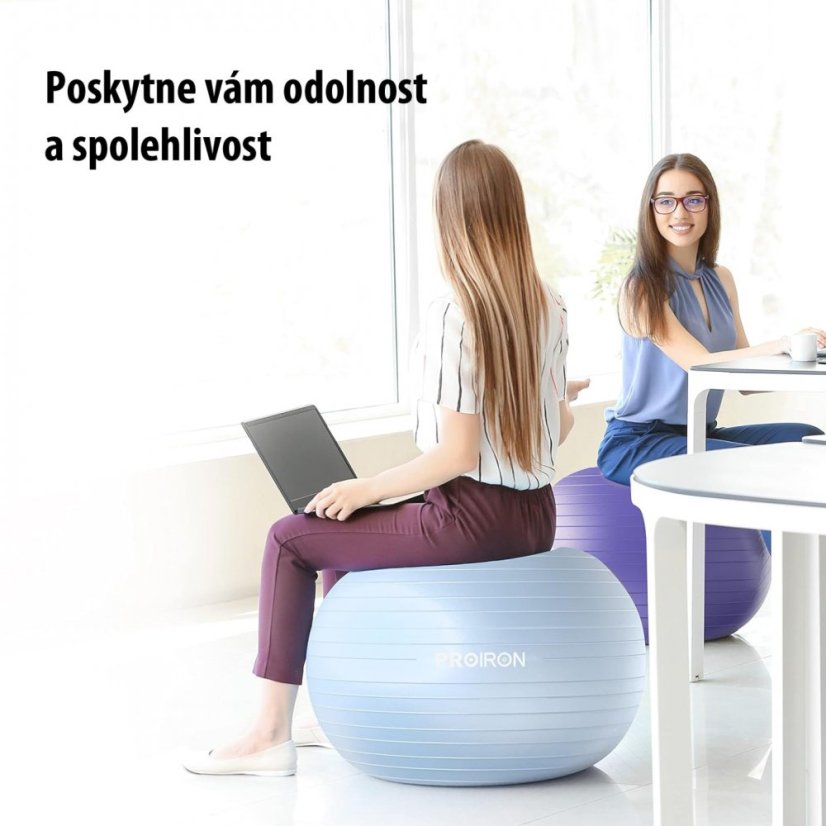 PROIRON Yoga Ball - 75 cm, LIGHT BLUE