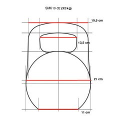 Uretánová činka IRONLIFE 32 kg