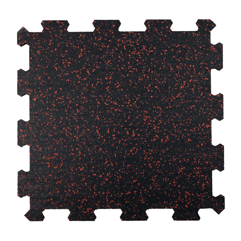 TRUESTEEL; Dvojvrstvová gumová podlaha do fitness - Tloušťka podlahy: 485x485x20 mm, EPDM: 5%, barva: zelená