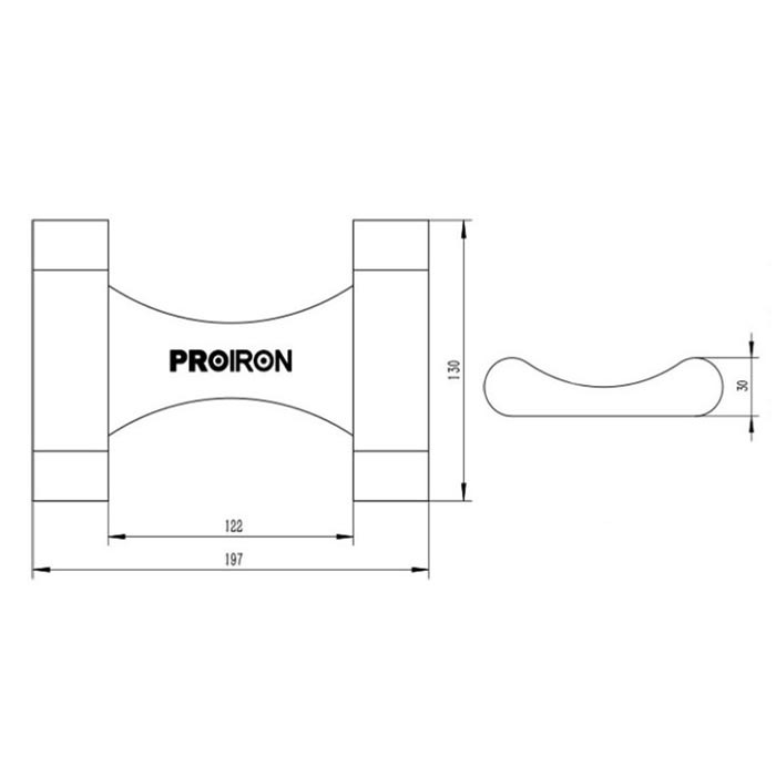 Wooden dumbbell stands PROIRON