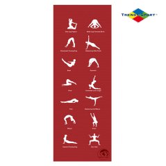 Podložka na jógu TRENDY HOME 180 x 60 x 0,5 cm, červená