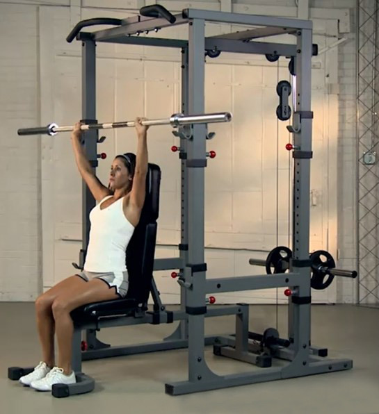 Stojan na drepy + horná a dolná kladka IMPULSE, výška 211 cm