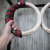 IRONLIFE gymnastické kruhy SCHMIDT Gym Wood Ring - Set (dřevo), red strap