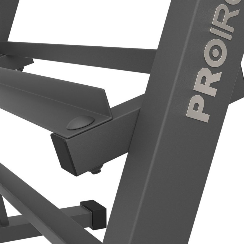 Pogumované jednoruční činky PROIRON 3 - 24 kg (9 párů + stojan Long)