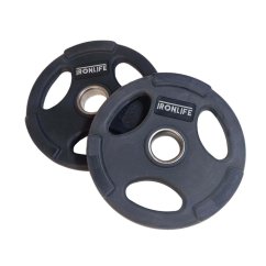 Olympic rubberized disc IRONLIFE Deluxe 2,5 kg