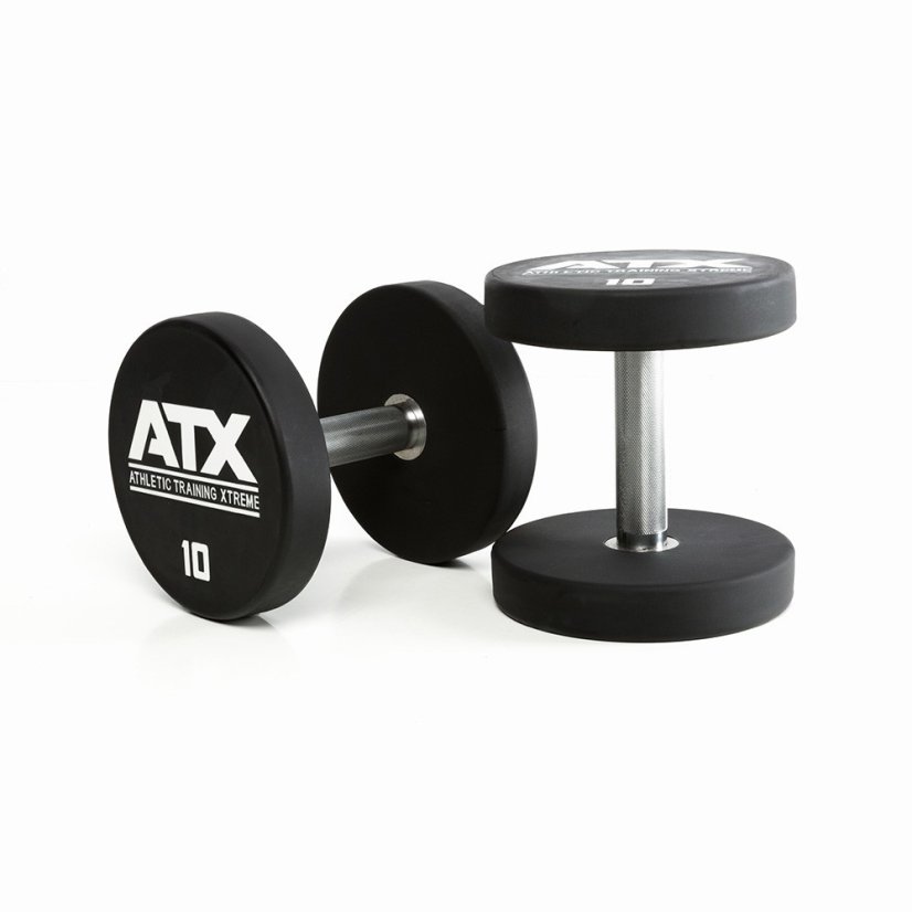 Sada jednoručných činiek ATX LINE, uretán 5-50 kg - 19 párov