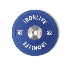 Uretánový disk IRONLIFE Bumper Competition 20 kg, modrý