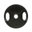 Rubberised disc black ATX LINE 15 kg