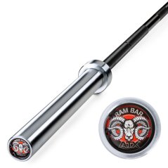 Olympijská tyč ATX LINE Ram Bar - Power Lifting Bar 2200/50 mm, úchop 28,5 mm