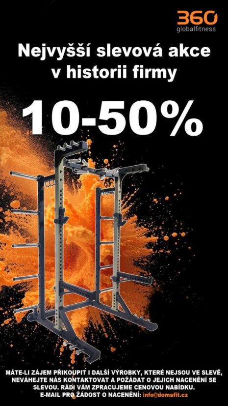 IRONLIFE Half Rack s hrazdou