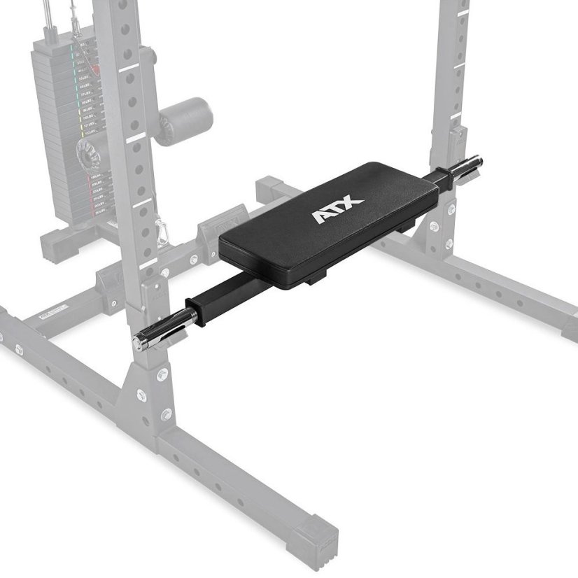 rackable hip thruster attachment