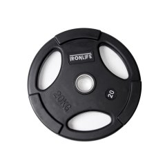 Kotouč olympijský pogumovaný IRONLIFE Deluxe plate 20 kg