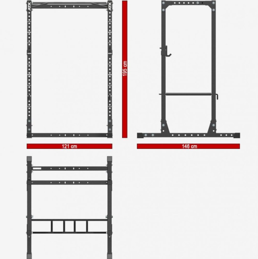 Napájací stojan ATX LINE PRX-610, výška 195 cm