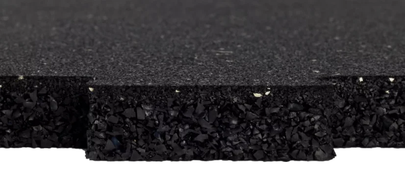 TRUESTEEL; Dvojvrstvová gumová podlaha do fitness - Tloušťka podlahy: 485x485x20 mm, EPDM: 5%, barva: zelená