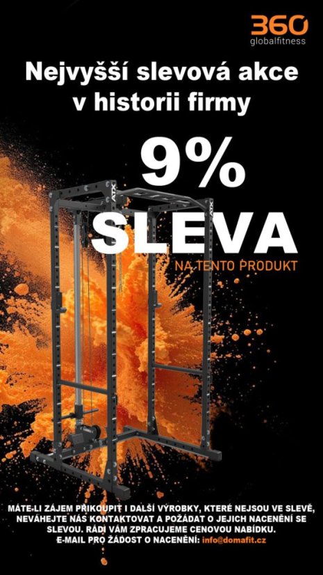 Power Rack PRX-520 s kladkou ATX LINE, výška 218 cm