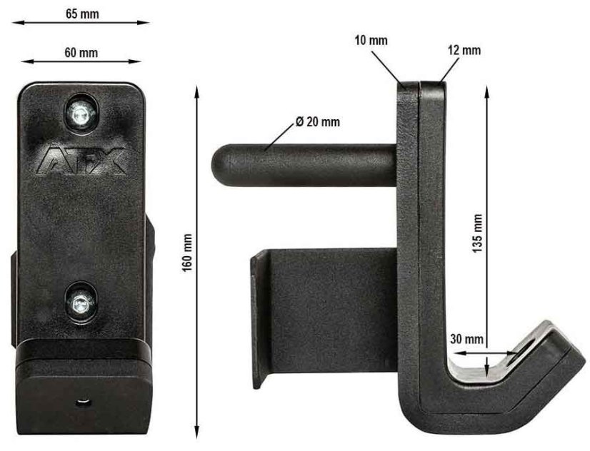 Držák na osu ATX® J-hooks, řada ATX-6, pár