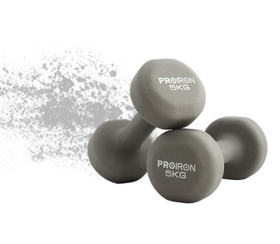 Sada jednoručných činiek PROIRON 2 - 5 kg + stojan