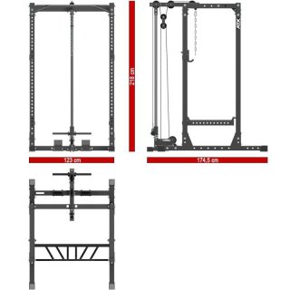 Power Rack 720 ATX with top pulley LTO-520-PL, height 215,5 cm