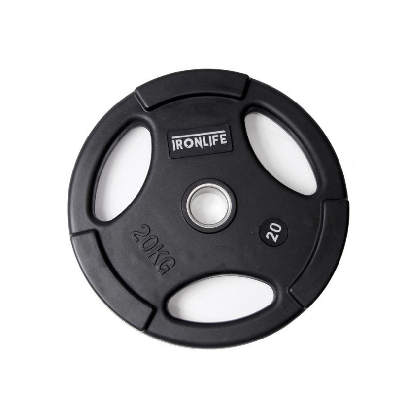 Kotouč olympijský pogumovaný IRONLIFE Deluxe plate 20 kg